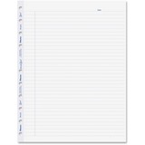 Blueline MiracleBind Notebook Refill Pages - Letter - 50 Sheets - 100 Pages - Ruled Margin - Letter - 8 1/2" x 11" - White Paper - Micro Perforated, Repositionable, Acid-free, Punched, Removable - Recycled - 50 Pack