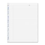 Blueline MiracleBind Notebook Refill Pages - 50 Sheets - 100 Pages - Ruled Margin - 9 1/4" x 7 1/4" - White Paper - Micro Perforated, Repositionable, Acid-free, Punched, Removable - Recycled - 50 Pack