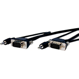 Comprehensive HR Pro Series Micro VGA HD15 plug to plug w/audio cable 3ft