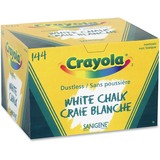 Crayola Dustless Chalk Stick - White - 144 / Box