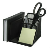 Winnable Desk Organizer Caddy - 5" Height x 5.8" Width x 5.1" DepthDesktop - Black - 1 Each