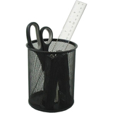 Winnable Mesh Jumbo Organizer Pencil Cup - 5.10" (129.54 mm) x 4.10" (104.14 mm) x - 1 Each - Black