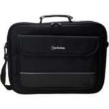 Manhattan Empire II 17" Laptop Briefcase, Black - Top Load, Fits Most Widescreens Up To 17"
