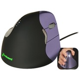 Evoluent VerticalMouse 4 Small Mouse - Optical - Cable - 1 Pack - USB 2.0 - 2600 dpi - Scroll Wheel - 6 Button(s) - 6 Programmable Button(s) - Right-handed