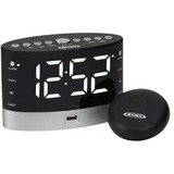 Jensen JCR-255 Clock Radios Am/fm Digital Dual Alarm Clock Radio With Under Pillow Vibrator Jcr255 077283952524