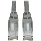 Tripp Lite by Eaton Cat6 Gigabit Snagless Molded (UTP) Ethernet Cable (RJ45 M/M) PoE Gray 15 ft. (4.57 m)