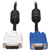 Tripp Lite by Eaton DVI to VGA High-Resolution Adapter Cable with RGB Coaxial (DVI-A to HD15 M/M) 6 ft. (1.8 m)