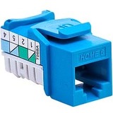 Leviton 61HOM-RL6 Cable Ends/Connectors Leviton Home 6 Cat.6 Connector - 1 X Rj-45 Network Male - Blue 61hom-rl6 61homrl6 784774887820