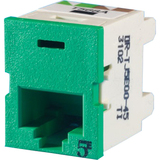 Ortronics Clarity 5E TracJack, T568A/B, 180 Degree, lt yellow - 1 x RJ-45 Network Female - Dark...