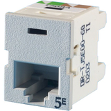 On-Q Clarity 5E TracJack, T568A/B, 180 degree, Wiremold Lt Gray - 1 x RJ-45 Network Female - Light...