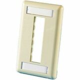 Ortronics Tracjack Faceplate, Three-Port (Single Gang), Plastic - 3 x Total Number of Socket(s) -...