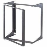 Ortronics Swing-EZ Wall Rack - Black - 25.00 in D - For Equipment, Panel - 19U Rack Height25