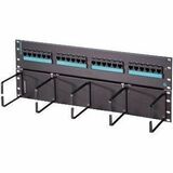 Ortronics Clarity 6 hinged 24-port panel with lower cable management panel - Cat6 - 19 in - 24...