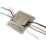 Wiremold RFB4-CI-1 Series Four-Compartment Cast-Iron Combination Box - 4-gang - Cast Iron