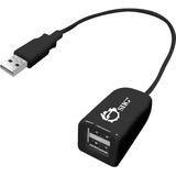 SIIG JU H20011 S1 2PORT USB 2.0 HUB 480MB/S COMPACT BLACK 662774014081 