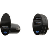 Qmadix USB Mobile Dual USB Charging Hub Car Charger (Black)