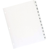 Oxford Premium Preprinted Tab Divider - Printed Tab(s) - Month - Jan-Dec - 8.50" Divider Width x 11" Divider Length - Letter - White Fiber Divider - Plastic Tab(s) - 26 / Set