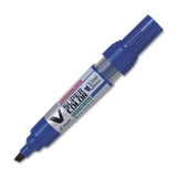 BeGreen V Super Color Permanent Marker - Medium Marker Point - Chisel Marker Point Style - Refillable - Blue - 1 Each