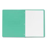 Business Source Letter Report Cover - 8 1/2" x 11" - 100 Sheet Capacity - 3 x Prong Fastener(s) - Card Stock - Green - 25 / Box