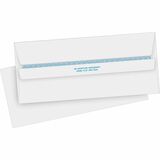 Business Source Regular Security Invoice Envelopes - Business - #10 - 4 1/8" Width x 9 1/2" Length - 24 lb - Self-sealing - 500 / Box - White