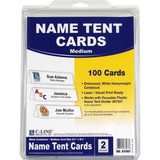 C-Line+Embossed+Cardstock+Name+Tents