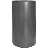 Genuine Joe Classic Cylinder Gray Waste Receptacle