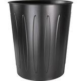 Genuine Joe 6-gallon Fire-safe Trash Can - 22.71 L Capacity - Fire-Safe, Sturdy - 14" Height x 13" Diameter - Metal, Steel - Black - 1 Each