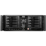 Istarusa D406-DE8BK Computer Cases 4u Compact Stylish Rackmount 8x3.5" Trayless Hotswap Chassis D406de8bk 846813022927