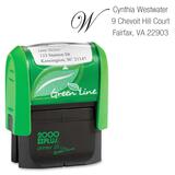 COSCO 2000 Plus Green Line Self-inking Stamp