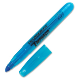 Ticonderoga Emphasis Desk Style Highlighter - Chisel Marker Point Style - Fluorescent Blue - 1 Each