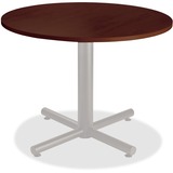 Heartwood HDL Innovations Round Meeting Tables - 1" x 41.5" - Material: Particleboard - Finish: Evening Zen, Laminate - Water Resistant, Scratch Resistant, Dent Resistant, Fire Resistant