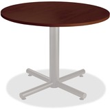 Heartwood HDL Innovations Round Cafeteria Table - 1" x 35.5" - Material: Particleboard - Finish: Evening Zen, Laminate - Water Resistant, Scratch Resistant, Dent Resistant, Fire Resistant