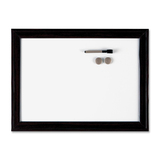 Quartet Espresso&trade; Home Dcor Magnetic Dry Erase Boards - 36" (3 ft) Width x 24" (2 ft) Height - White Surface - Dark Brown Frame - Magnetic - 1 Each