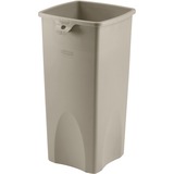 Rubbermaid Commercial 3569-88 Untouchable Square Container - 87.10 L Capacity - Square - Crack Resistant, Chemical Resistant - 30.9" Height x 15.5" Width - Beige - 1 Each