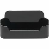 Deflecto Single Business Card Holder - 1.81" (46.04 mm) x 3.88" (98.43 mm) x 1.38" (34.92 mm) x - Plastic - 1 Each - Black