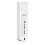 Transcend JetFlash 370 64 GB USB 2.0 Flash Drive - White