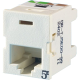 Ortronics Clarity 5E TracJack, T568A/B, 180 Degree, Wiremold Ivory - 1 x RJ-45 Network - Ivory...