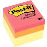 Post-it Self-Adhesive Notes - 2" x 2" - Square - 400 Sheets per Pad - Self-adhesive, Repositionable - 1 Each