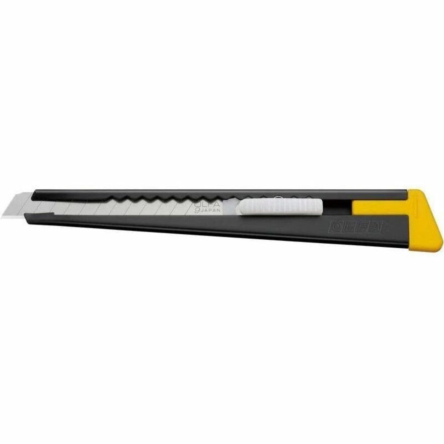 Olfa 9mm 180 Metal Precision Utility Knife - Steel Blade - Handle, Acetone Resistant, Auto-lock, Pocket Clip, Sturdy, Snap-off, Light Duty - Multicolor - 1 Each