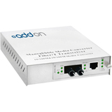 AddOn 10/100Base-TX(RJ-45) to 100Base-BXD(ST) BiDi SMF 1550nm/1310nm 20km Managed Media Converter