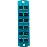 Leviton 5F100-2QC Patch Panels Leviton Sdx Network Patch Pannel - 12 X Duplex - Aqua - Rack-mountable, Wall Mountable 5f100-2qc 5f1002qc 078477583852