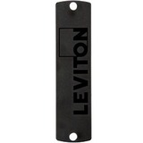 Leviton 5F100-PLT Panels Leviton Sdx Precision Molded Plate (black), Blank - Polymer - Black - 1.3" Height - 4.9" Width 5f100 5f100plt 784775840336