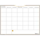 AT-A-GLANCE WallMates&trade; Self-Adhesive Dry Erase Monthly Planner 18" x 24" - Monthly - 2024 - 2024 - 18" x 24" Sheet Size - White - Reminder Section, Erasable - 1 Each