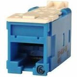 Ortronics Clarity High Density Jack (HDJ) CAT6, T568A/B, Blue - 1 Pack - 1 x RJ-45 Network - Female...