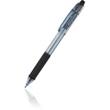 Pentel R.S.V.P. Colors RT Ballpoint Pen - 1 mm Pen Point Size - Refillable - Retractable - Black - Black Barrel - Stainless Steel Tip - 12 / Box