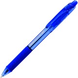 Pentel R.S.V.P. Ballpoint Pen - Medium Pen Point - 1 mm Pen Point Size - Refillable - Retractable - Blue - Blue Barrel - Stainless Steel Tip - 12 / Box