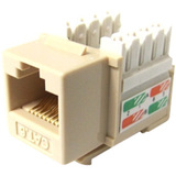 Weltron Cat6 Ivory 110 Keystone Punch Down Jack (44-678C6-IV)