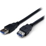 StarTech.com+6+ft+Black+SuperSpeed+USB+3.0+%285Gbps%29+Extension+Cable+A+to+A+-+M%2FF