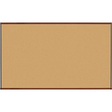 Lorell Bulletin Board - 72" (1828.80 mm) Height x 48" (1219.20 mm) Width - Natural Cork Surface - Self-healing, Durable - Mahogany Wood Frame - 1 Each