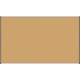 Lorell Satin-Finish Bulletin Board - 72" (1828.80 mm) Height x 48" (1219.20 mm) Width - Natural Cork Surface - Durable, Self-healing - Silver Anodized Aluminum Frame - 1 Each